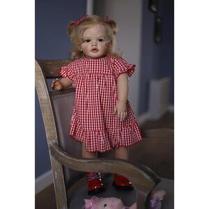 ❤️ 24 Inch Baby Girl Doll  ‎Silicone Vinyl That Look Real